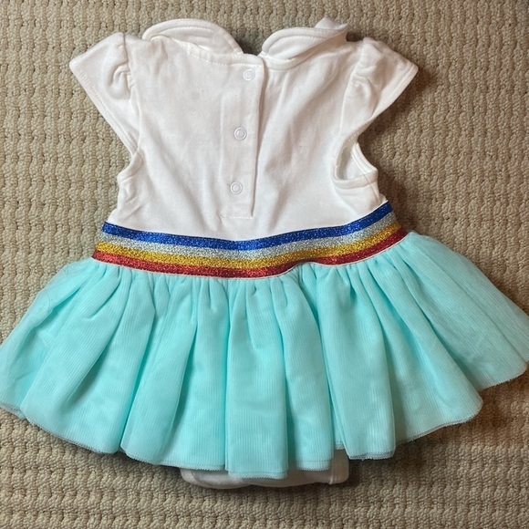 Disney Minnie Mouse Tutu Baby Peter Pan Collar Bodysuit Dress Outfit 9-12 months - Picture 6 of 6